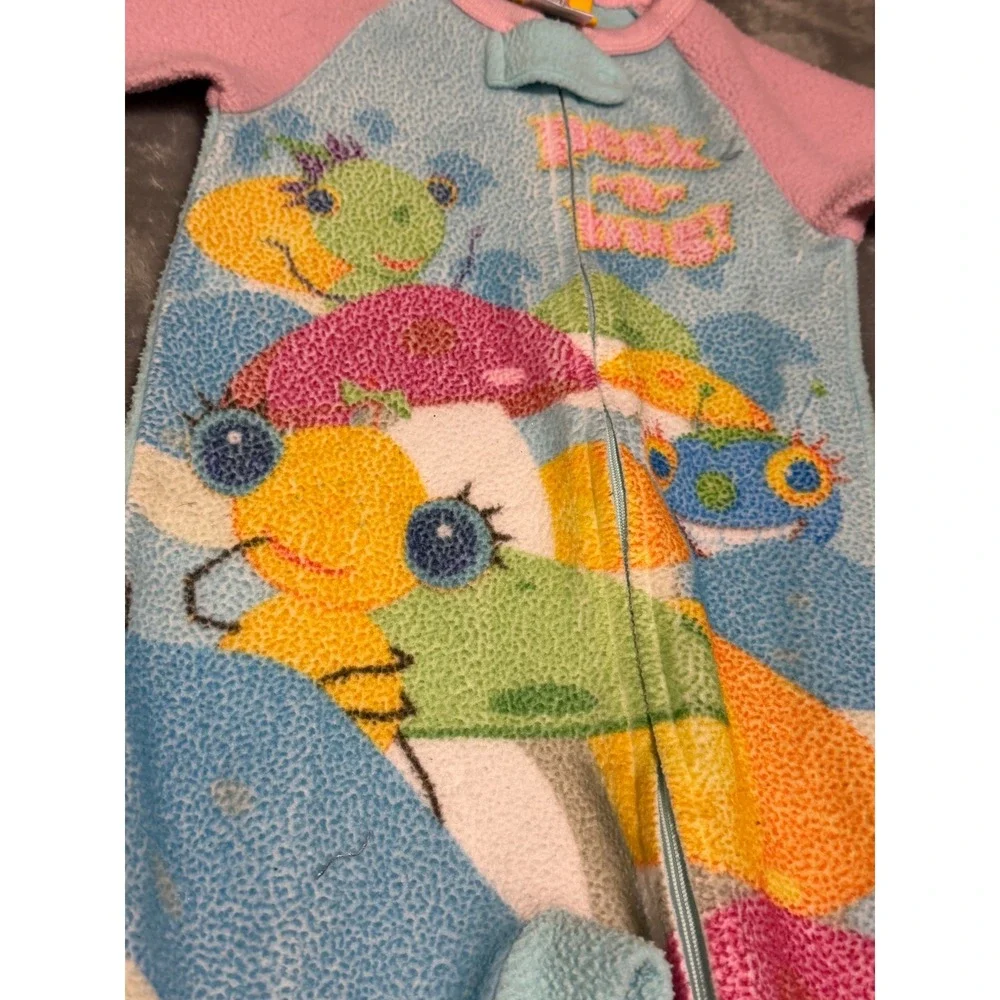 Miss Spider Sunny Patch Friends Fleece Footed Sleeper Pink Blue 18M Gpu 9503